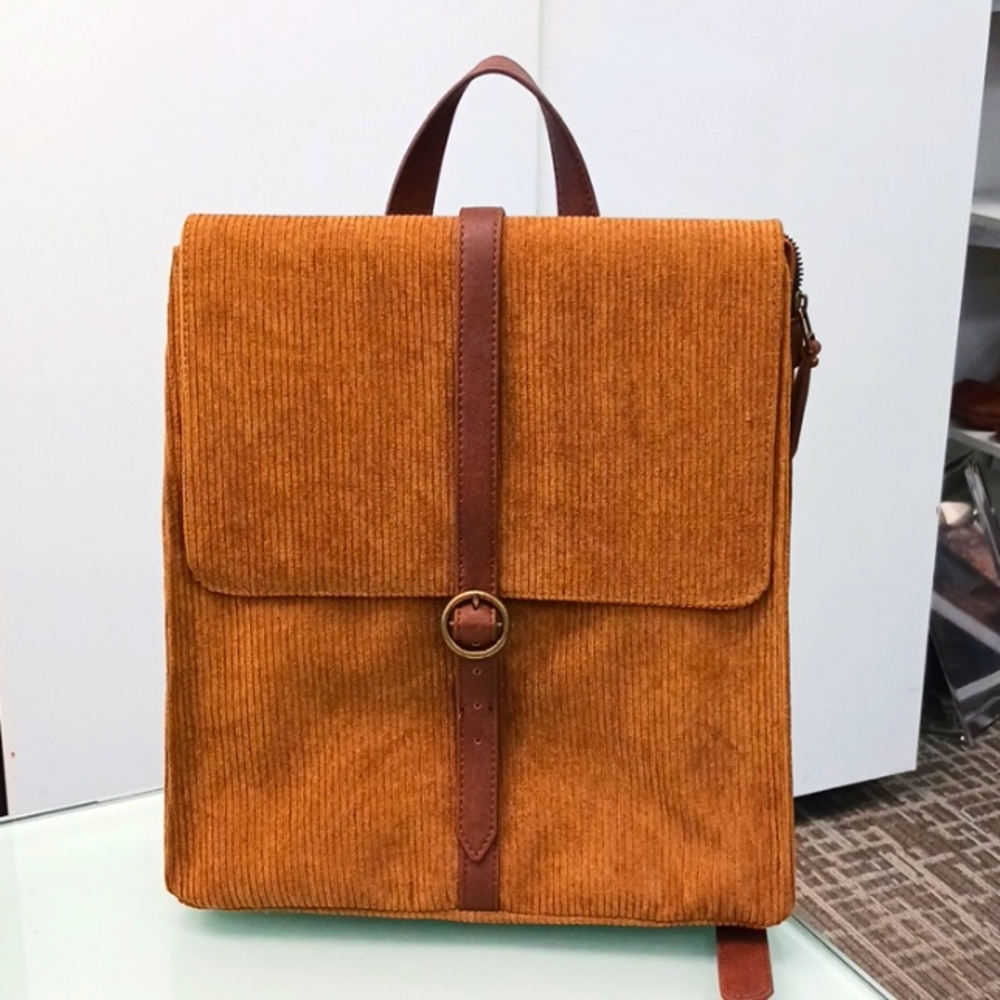 Maurices Brown Corduroy Backpack NWT